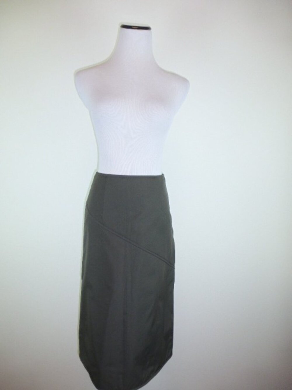 Madison Brown gray straight midi skirt M 28 waist fully lined